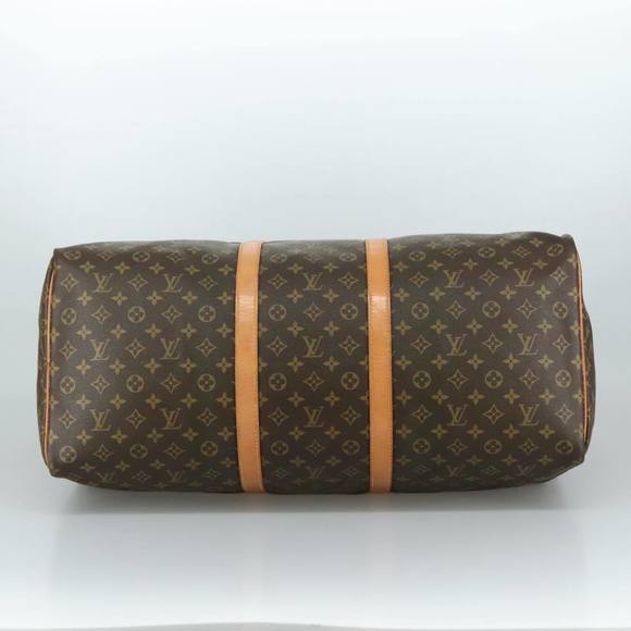 LOUIS VUITTON Monogram Keepall 60 Boston Bag M41422 LV Auth 102746 - Picture 9 of 16
